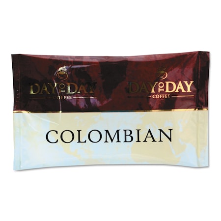 Day To Day Coffee Pure Coffee, Colombian Blend, 1.5 oz., PK42, Colombian Blend, Packet, Regular, Coffee, 1.5 oz, 42 PK PCO23001